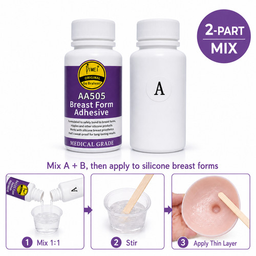 Breast form adhesive silicone - adhesive,